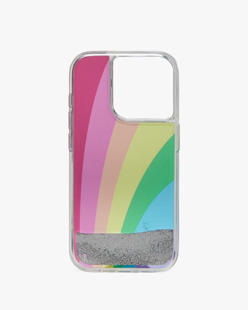 Kate Spade,Rainbow Collection iPhone 15 Pro Case,Multi
