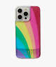 Kate Spade,Rainbow Liquid Resin iPhone 15 Pro Max Case,Multi