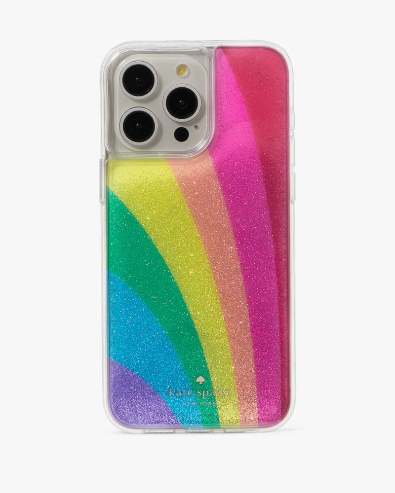 Kate Spade,Rainbow Collection iPhone 15 Pro Max Case,Multi Color