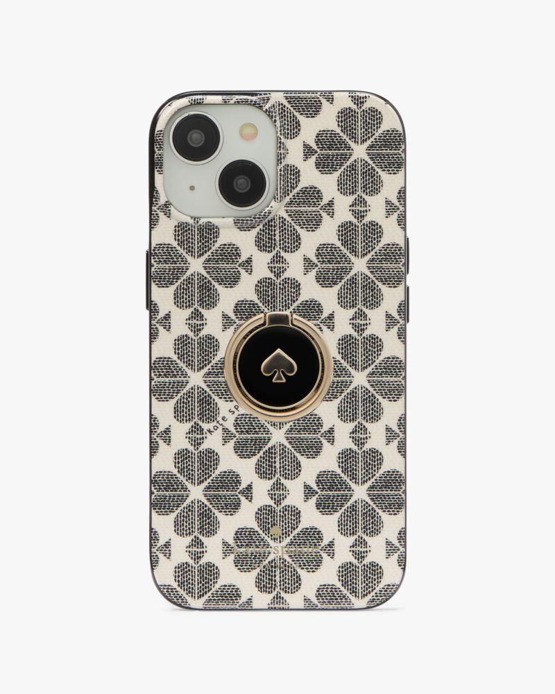 Kate Spade,Spade Flower Stability Ring And Case iPhone 15,Case,Casual,Multi Color