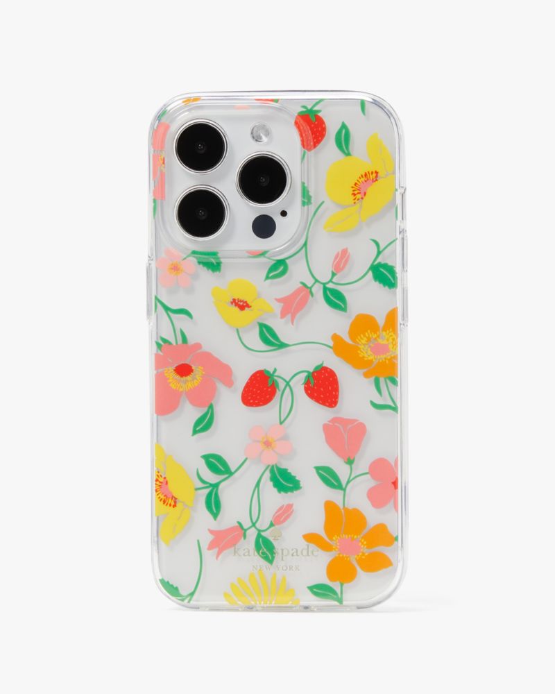 Strawberry Garden Stability Ring And Case iPhone 15 Pro