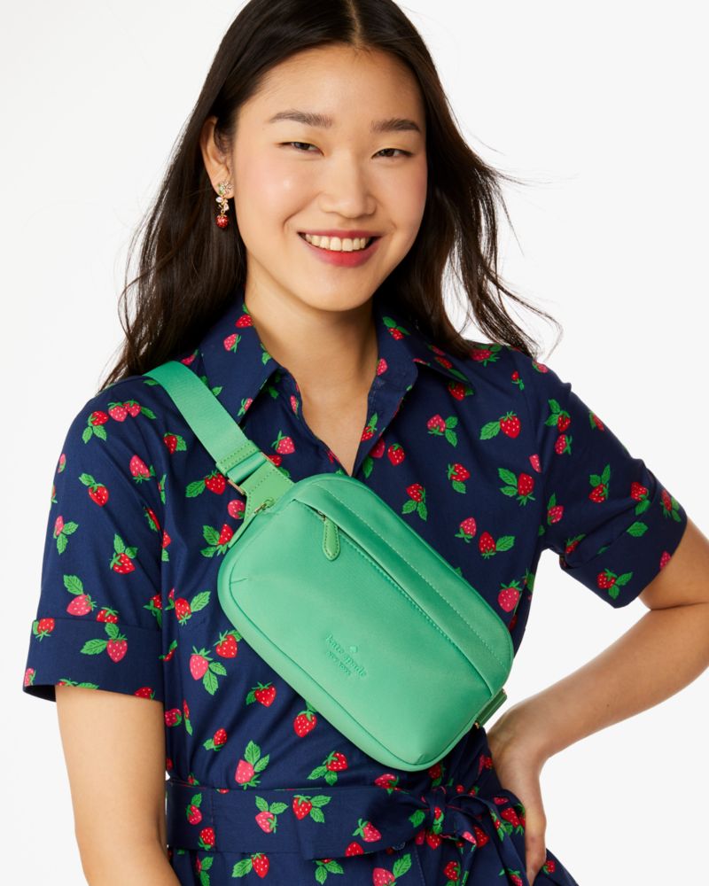 Kate Spade,Rainbow Belt Bag,Dinner Mint