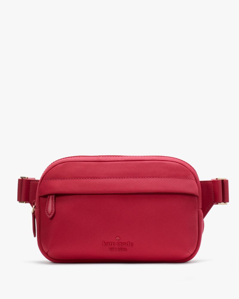Kate Spade,Rainbow Collection Belt Bag,Anemone Red
