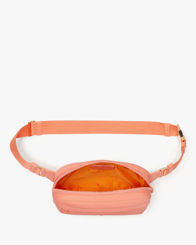 Kate Spade,Rainbow Collection Belt Bag,Lining Nylon,Belt Bag,Metal,Logo,Casual,Coral