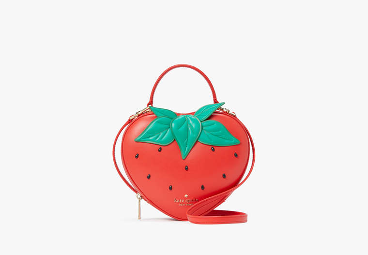 Kate Spade,Strawberry Dreams 3D Strawberry Crossbody,Red Multi image number 0