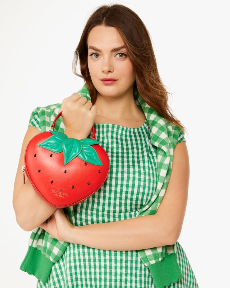 Kate Spade,Strawberry Dreams 3D Strawberry Crossbody,