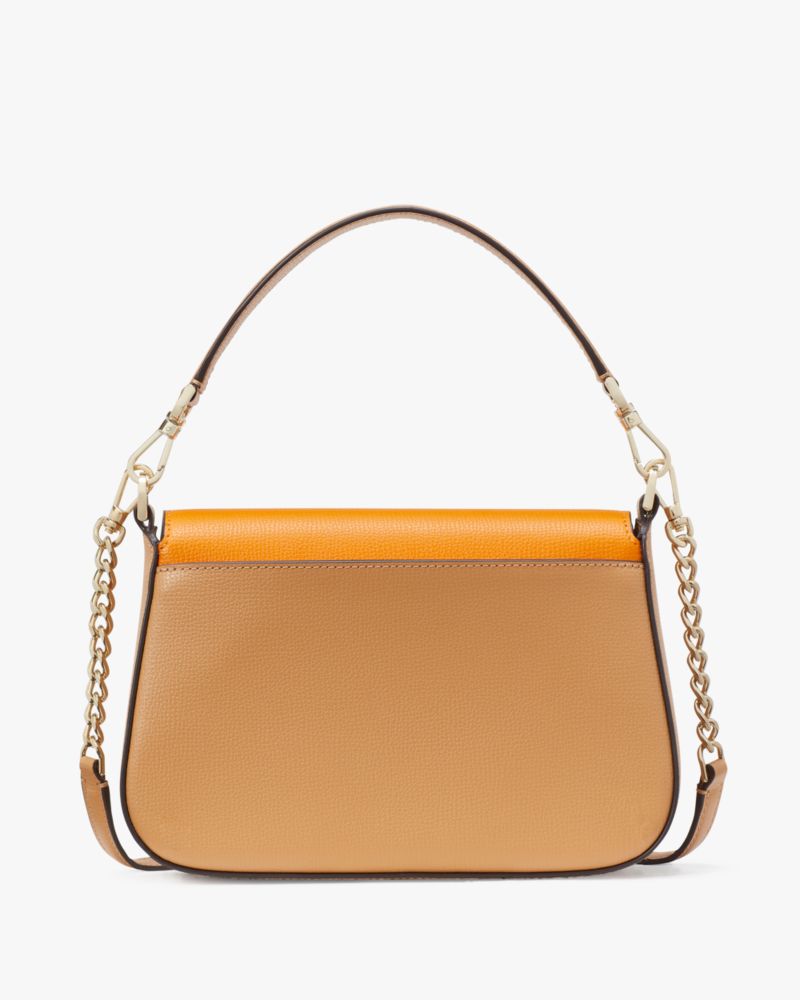 Kate Spade,Phoebe Colorblock Small Flap Crossbody,Lining Leather,Crossbody,Chain Detail,Color Block,Lined,Gold Metal,Day P...,Multi Color