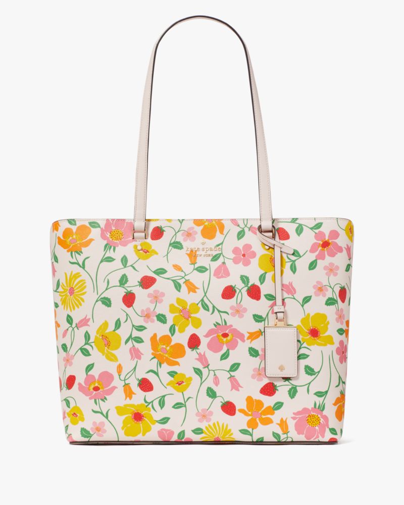 Kate Spade,Perfect Strawberry Garden Large Tote,