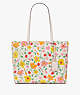 Kate Spade,Perfect Strawberry Garden Large Tote,Pink Multi