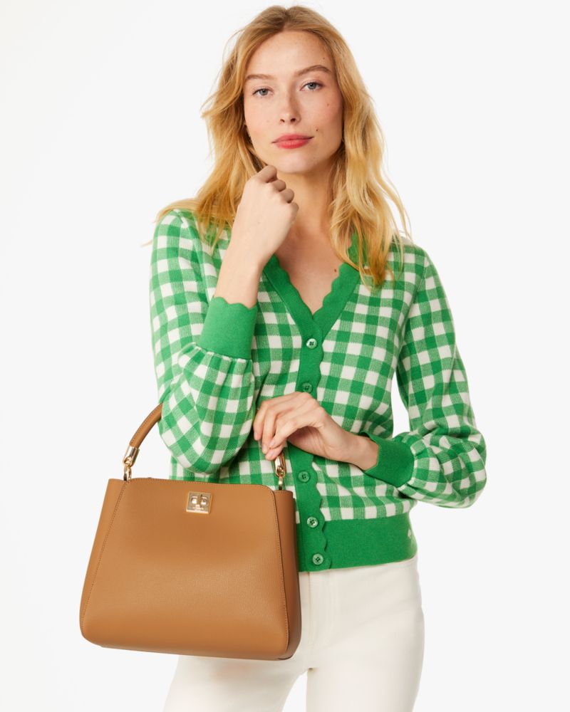 Kate Spade,Phoebe Large Top Handle Satchel,Tiramisu Mousse