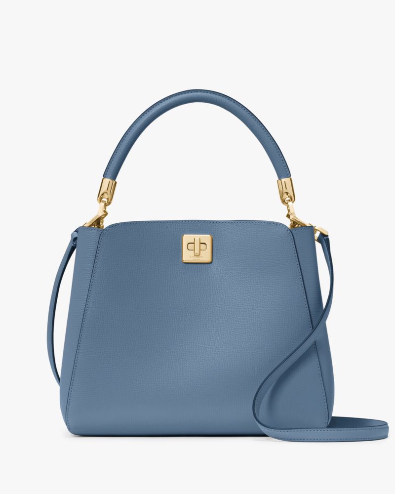 Kate Spade,Phoebe Medium Top Handle Satchel,Lining Leather,Satchel,PVC,Engraved Detail,Logo,Lined,Work,