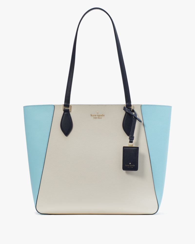 Kate Spade,Poppy Colorblock Tote,Blazer Blue Multi