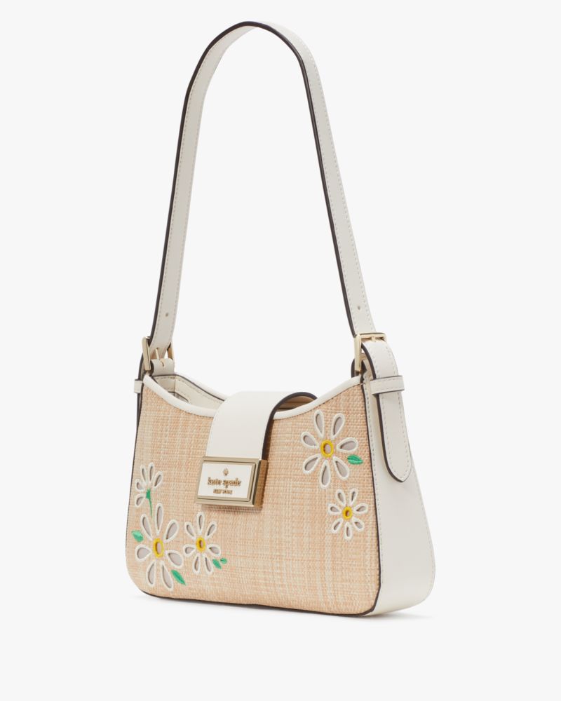 Kate Spade,Reegan Daisy Straw Small Shoulder Bag,