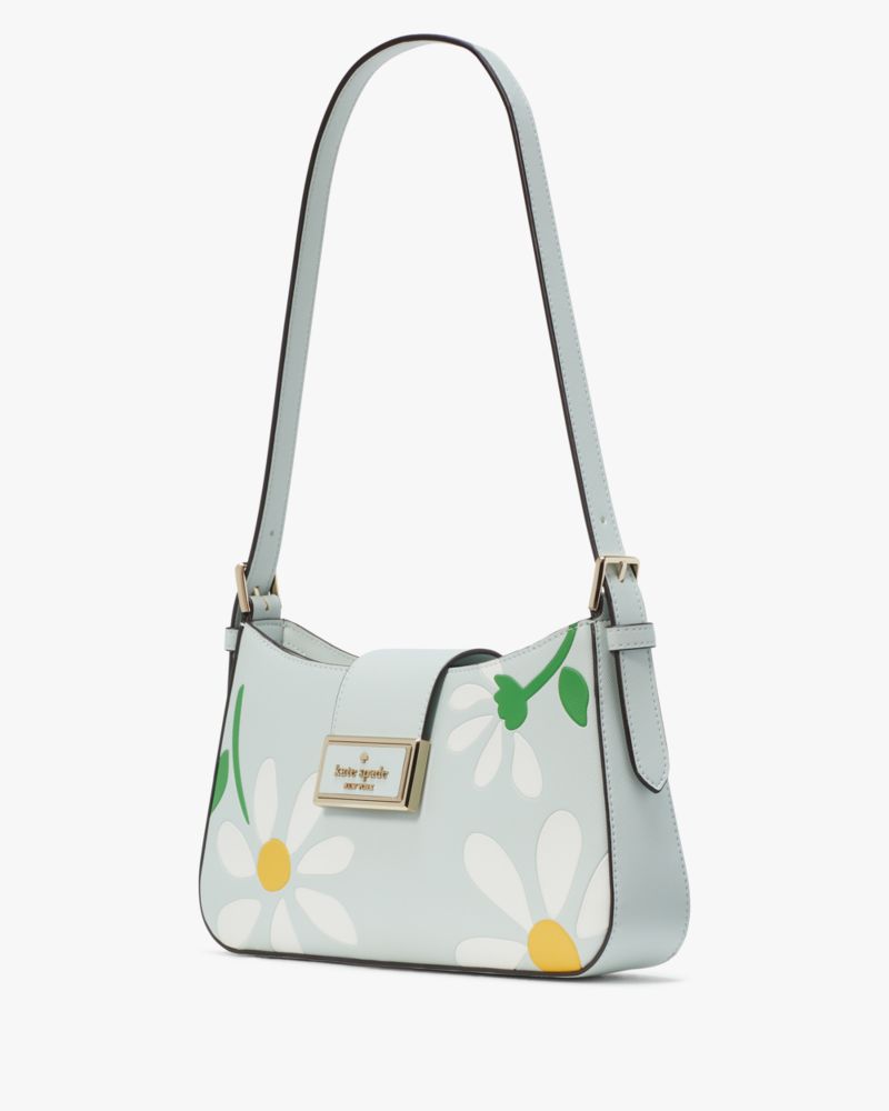 Kate Spade,Reegan Day Tripper Small Shoulder Bag,Floral,Crystal Blue Multi