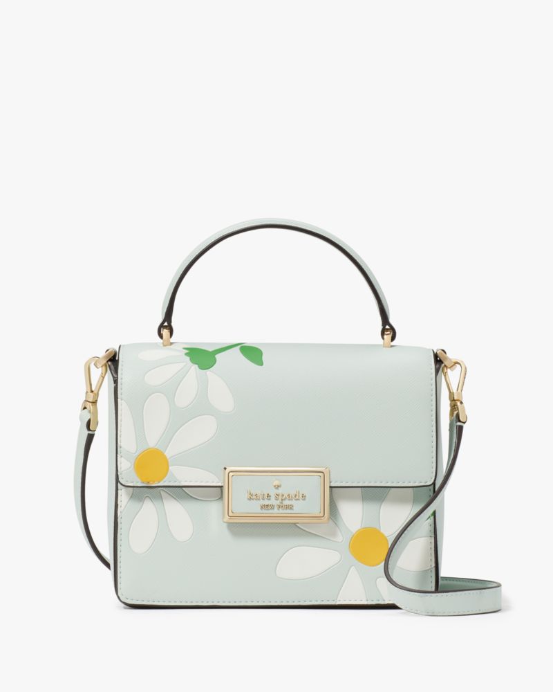 Kate Spade,リーガン プレイスド デイジー プリント トップ ハンドル クロスボディ,クロスボディ / 斜めがけ,クリスタルブルーマルチ