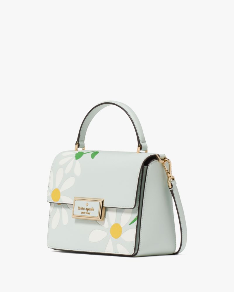 Kate Spade,リーガン プレイスド デイジー プリント トップ ハンドル クロスボディ,バッグ,クリスタルブルーマルチ