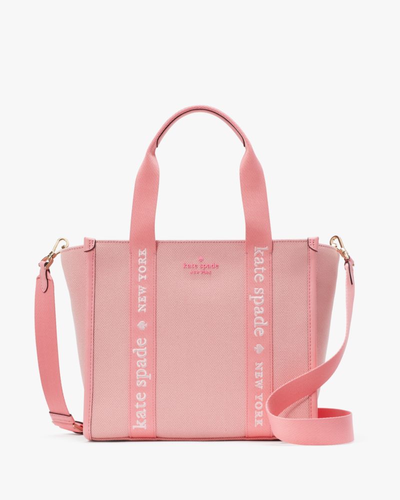 Kate Spade,Kip Canvas Small Tote,Blossom Pink Multi