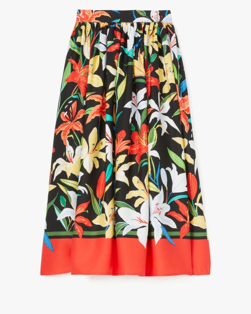 Kate Spade,Summer Lilies Skirt,Summer Lilies print,Multi