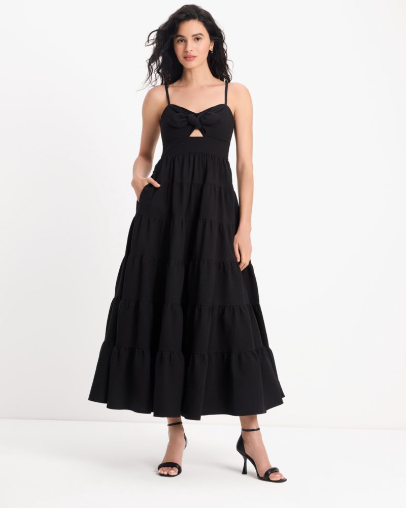 Kate Spade,Seersucker Irene Dress,Black