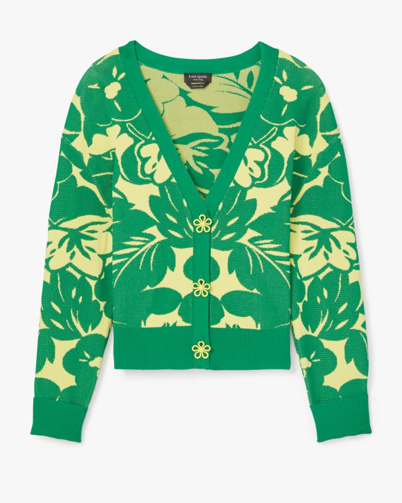 Kate Spade,Tropical Foliage Cardigan,Tropical Foliage print,Sunnyside