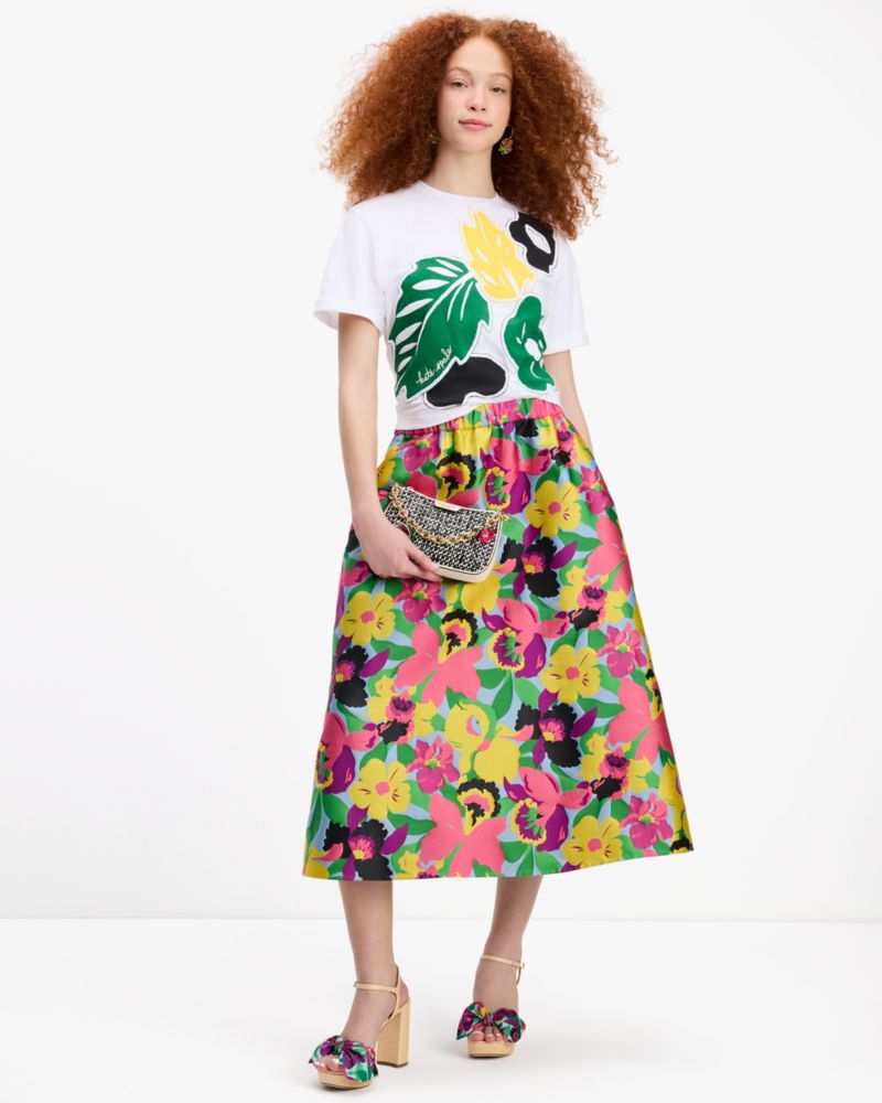 Kate Spade,エンベリッシュド フローラル Tシャツ,トップス,