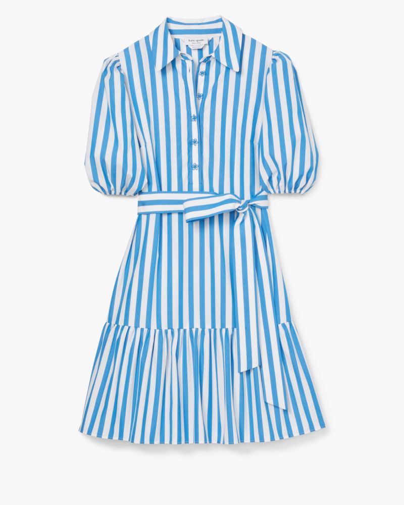 Kate Spade,Summer Stripe Lake Dress,Summer Stripe print,Day,Riverside/Fresh White