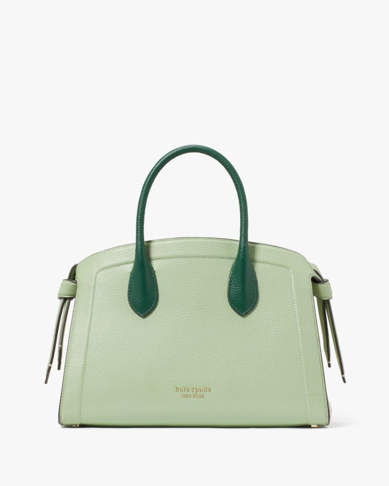 Kate Spade,Knott Colorblocked Medium Zip-top Satchel,Beach Glass Multi