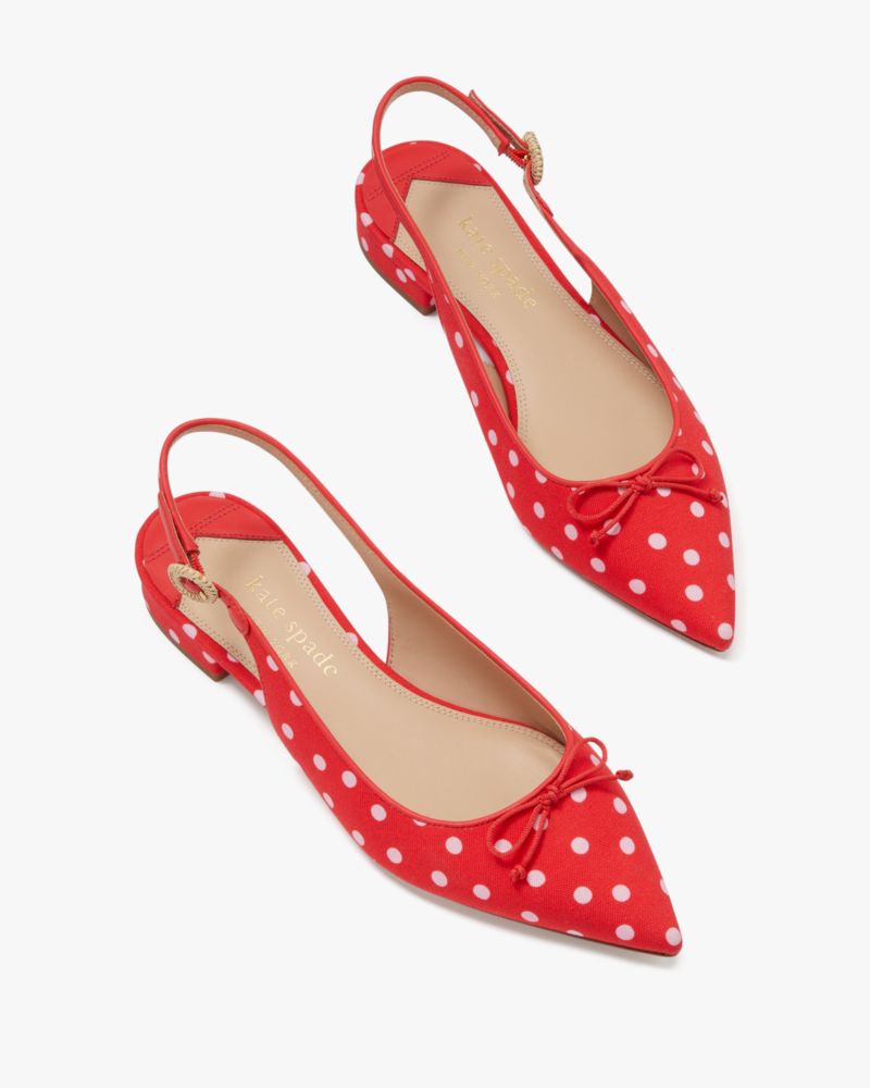 Red polka sale dot flats