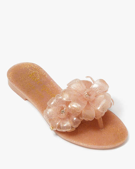 Kate Spade,Jaylee Slide Sandals,Casual,Gold/Silver
