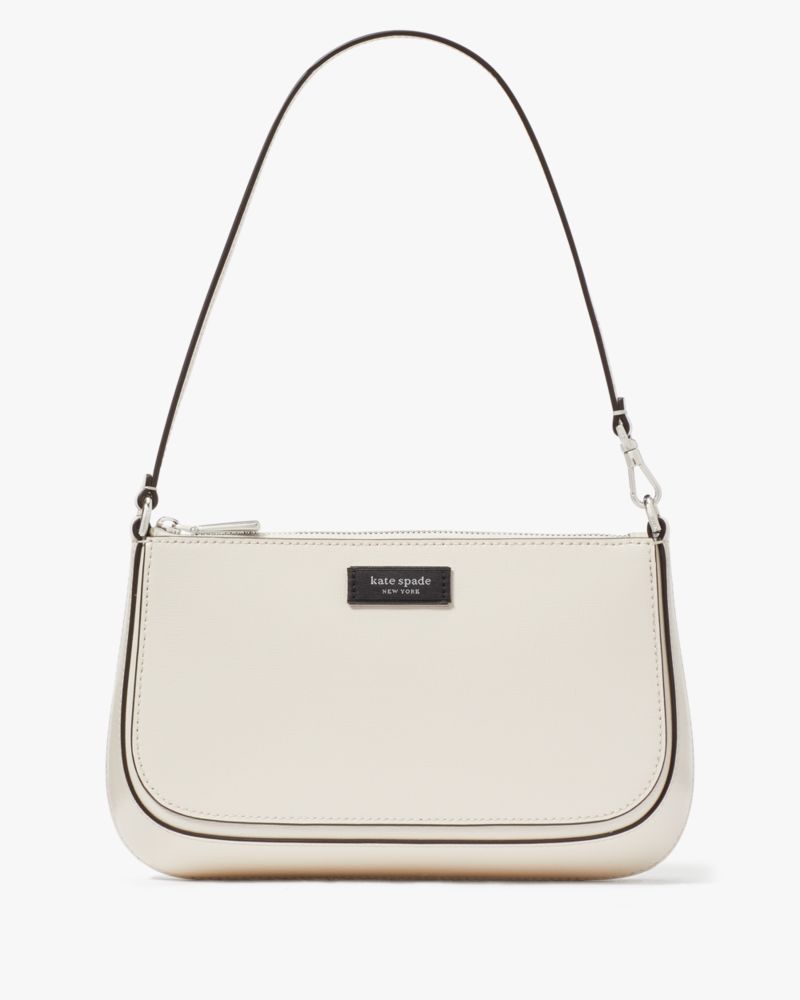 Kate Spade Sam Icon Shiny Mini Pochette In White