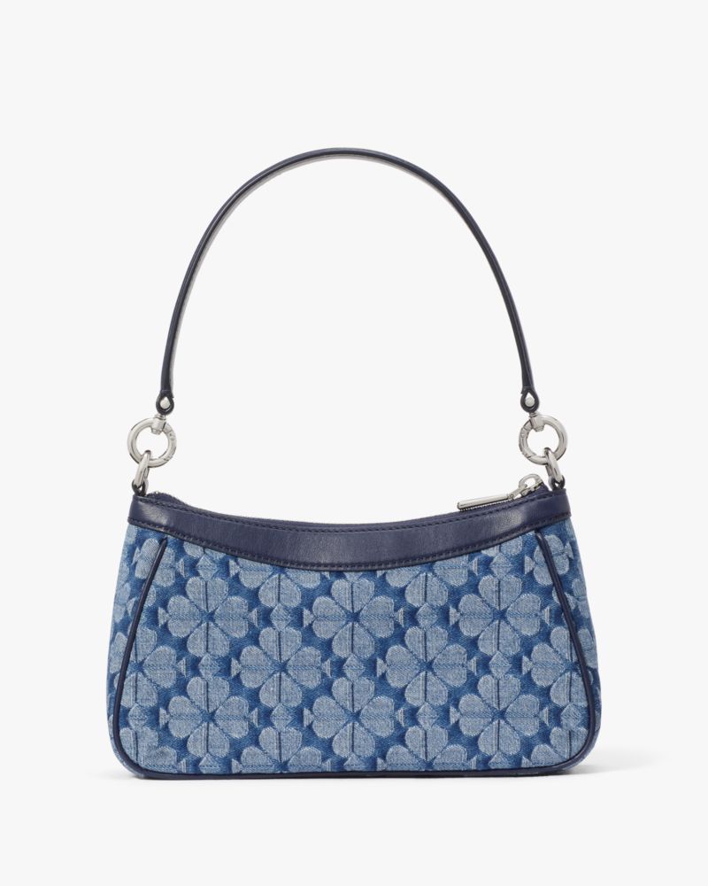 Spade Flower Jacquard Denim Convertible Shoulder Bag