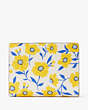 Kate Spade,Morgan Sunshine Floral Printed Gusseted Wristlet,Cream Multi