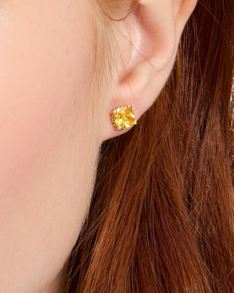 Kate Spade,Little Luxuries 6mm Square Studs,Yellow Gold
