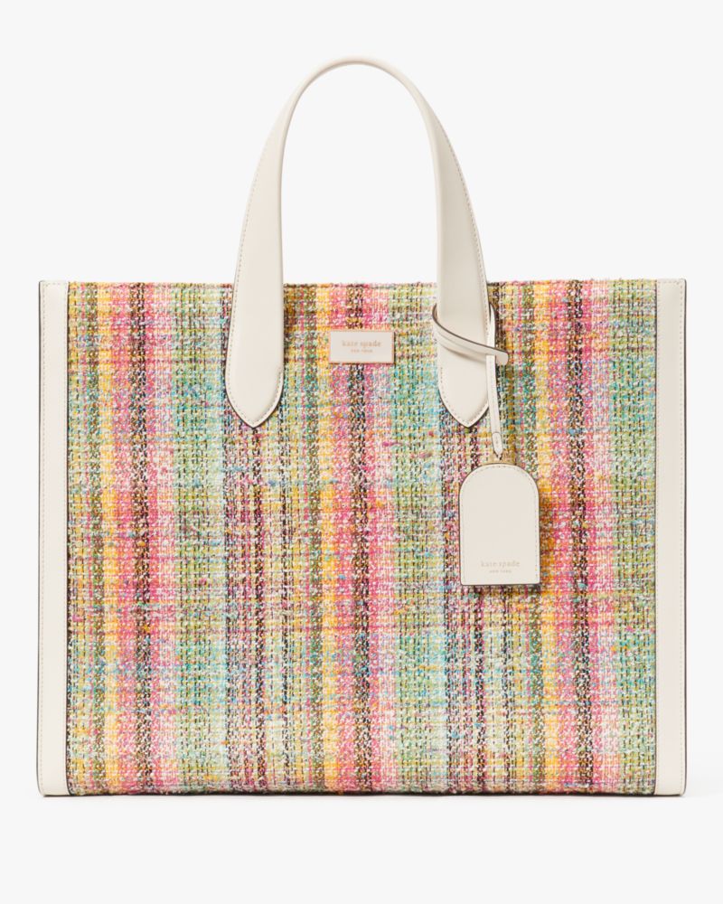 Kate Spade Manhattan Tote Bag aus Tweed, groß