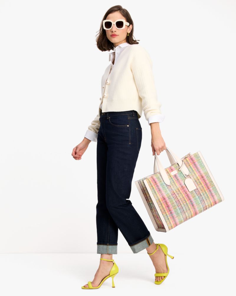 Manhattan Tweed Large Tote | Kate Spade New York