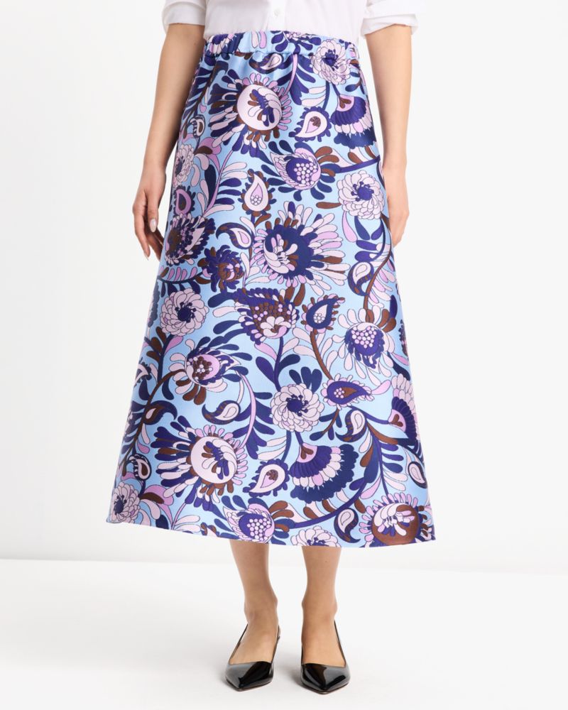 Kate Spade,Autumn Paisley Midi Skirt,