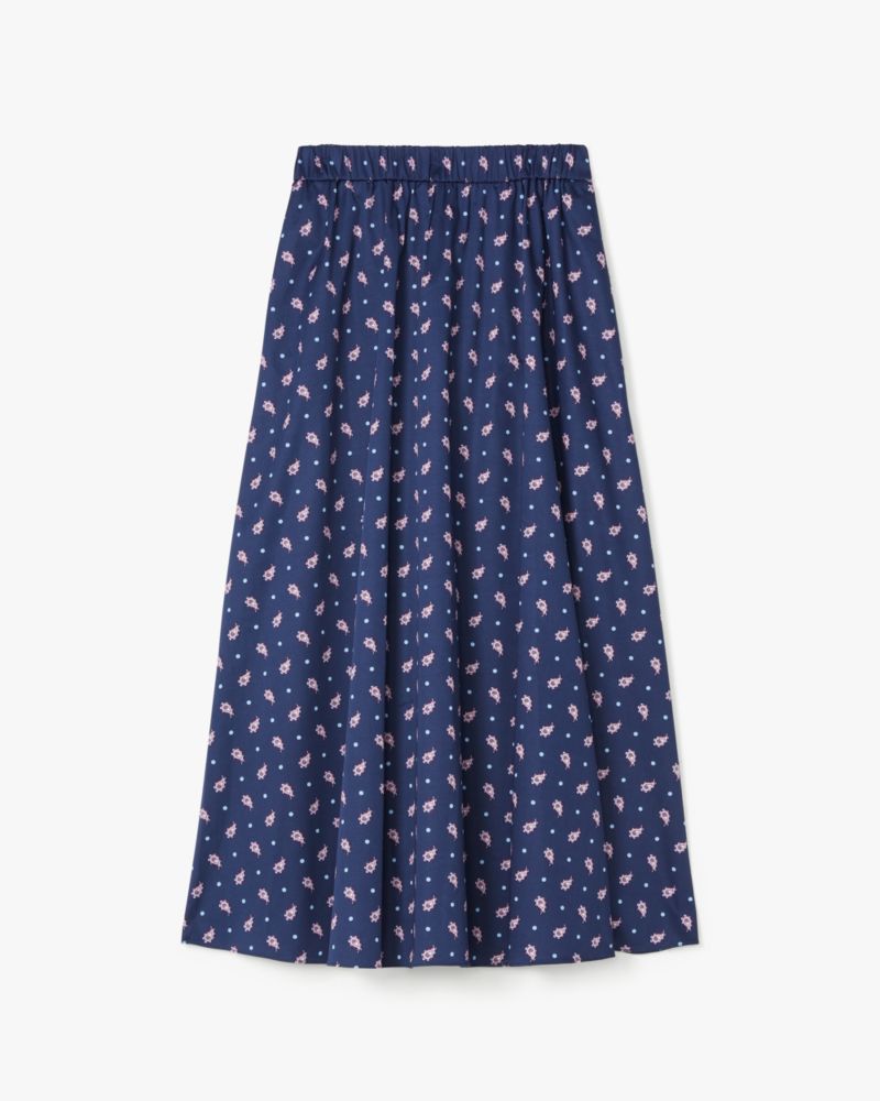 Paisley Foulard Midi Skirt Kate Spade New York