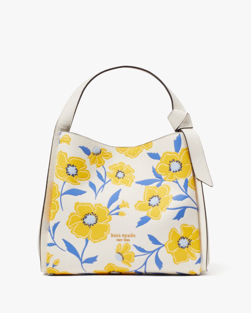 Kate Spade,Knott Sunshine Floral Medium Crossbody Tote,Cream Multi