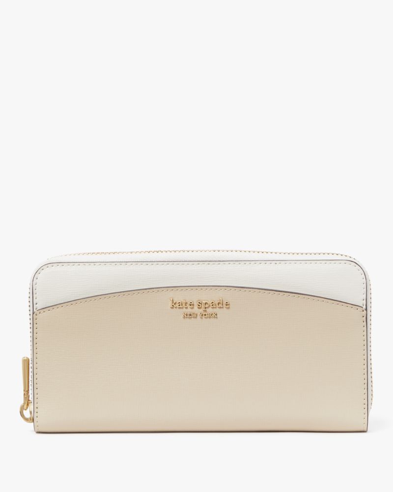 Kate Spade,Morgan Colorblocked Zip-Around Continental Wallet,Mountain Pass Multi