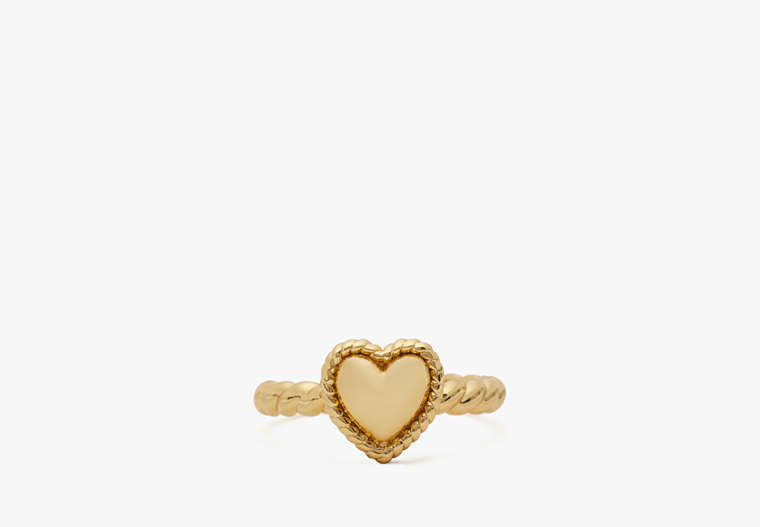 Kate Spade,Golden Hour Heart Ring,Gold