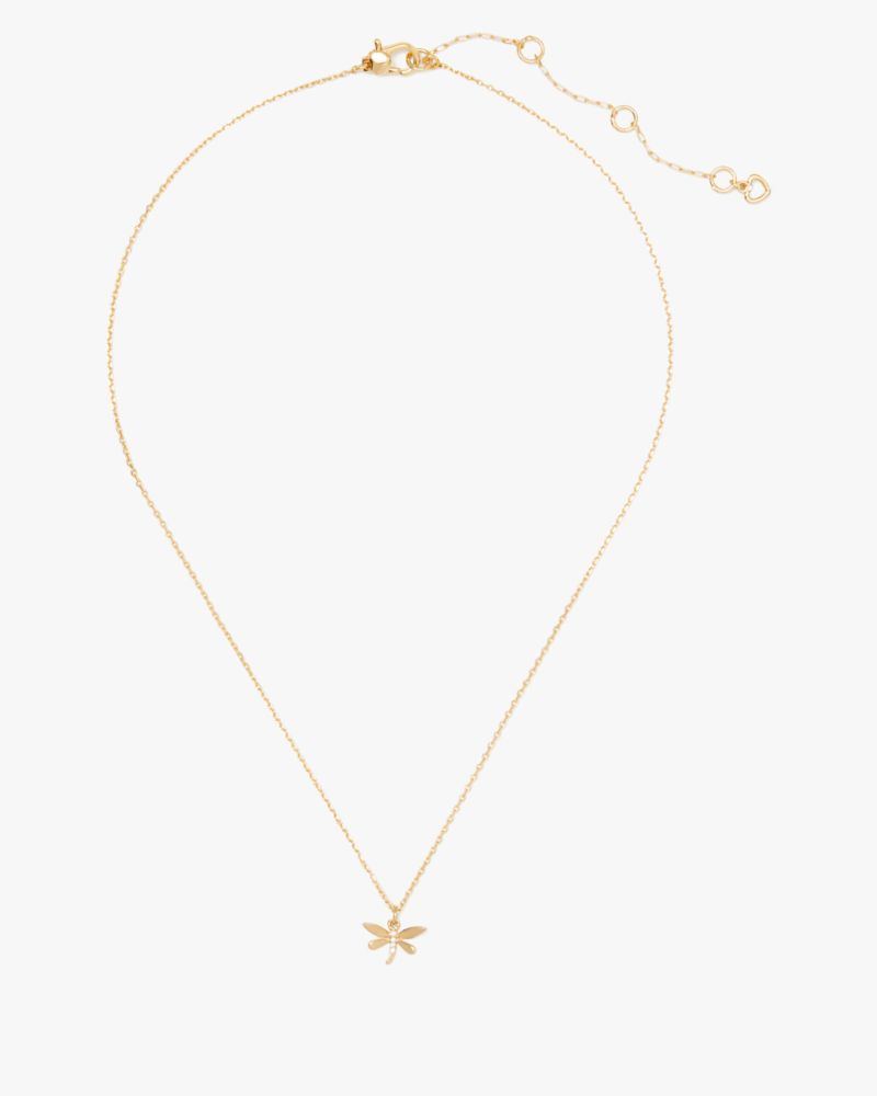 Kate Spade,Take The Leap Delicate Dragonfly Pendant,