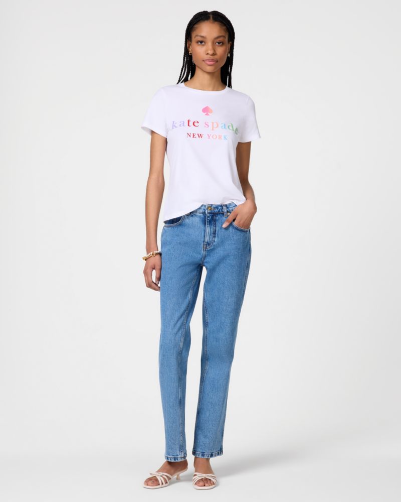 Kate Spade,Ombre Rainbow Collection Tee, image number 0