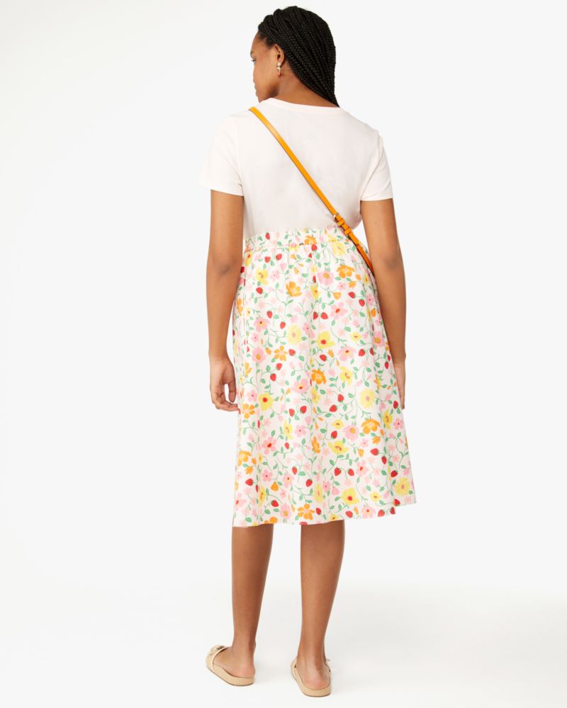 Kate Spade,Strawberry Garden Midi Skirt,