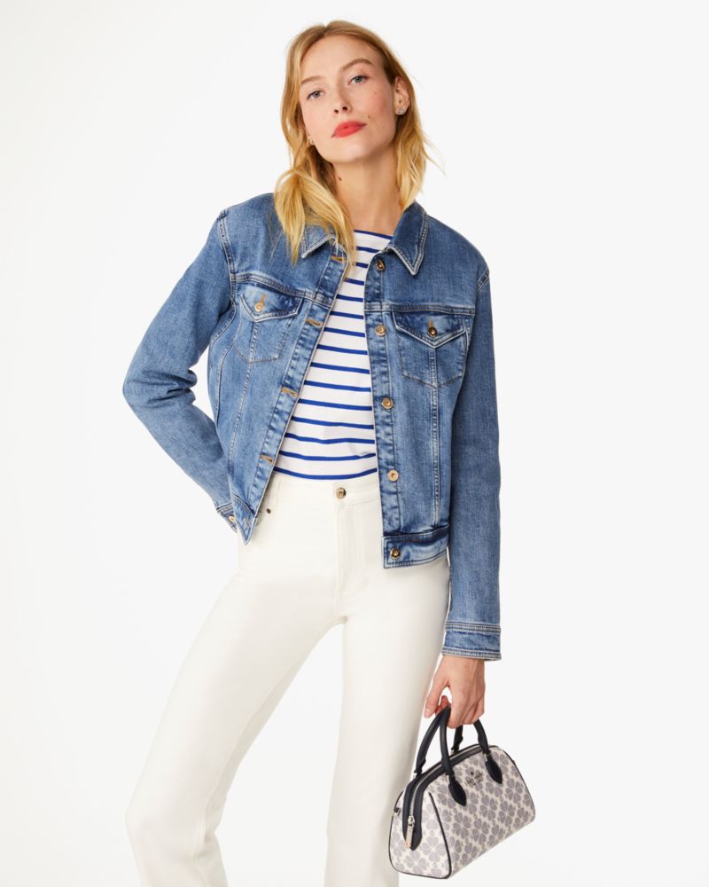 Kate Spade,Classic Denim Jacket,Vintage Lake Wash