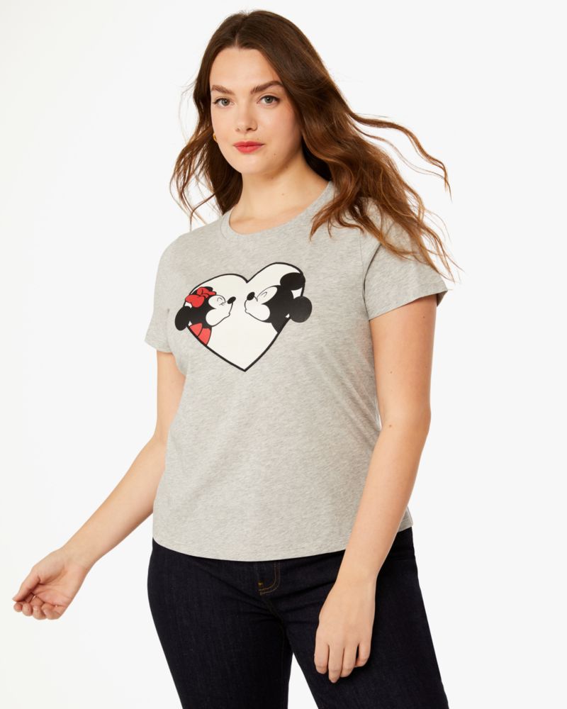 Kate Spade,Sweethearts Minnie Tee,Grey Melange