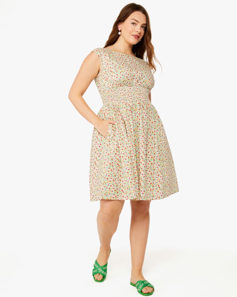 Kate Spade,Ditsy Blossom Blaire Dress,Cream