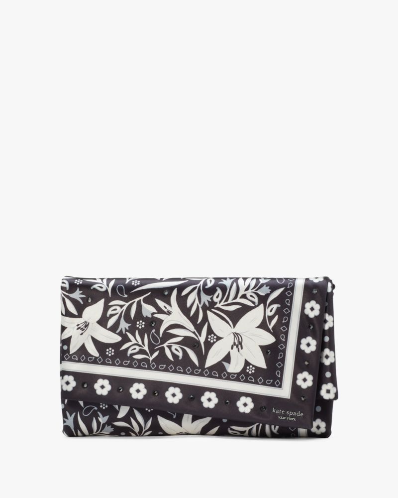 Kate Spade,Fold Bandana Printed Clutch,