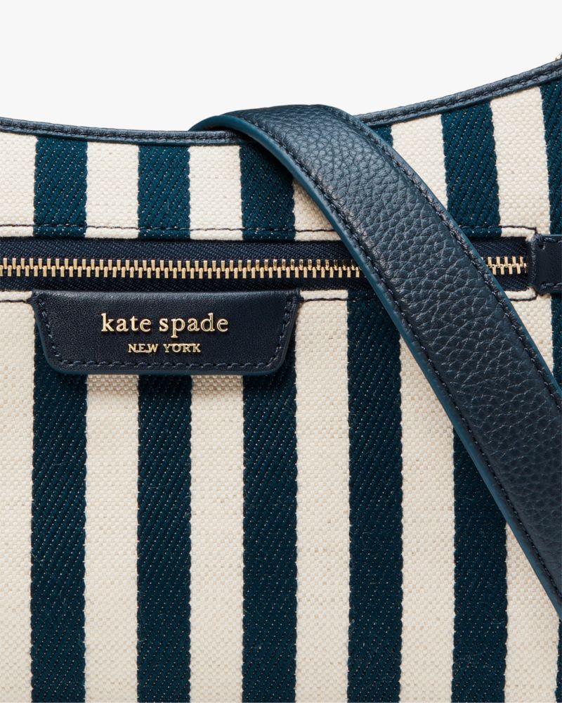 Kate spade black and white striped purse on sale