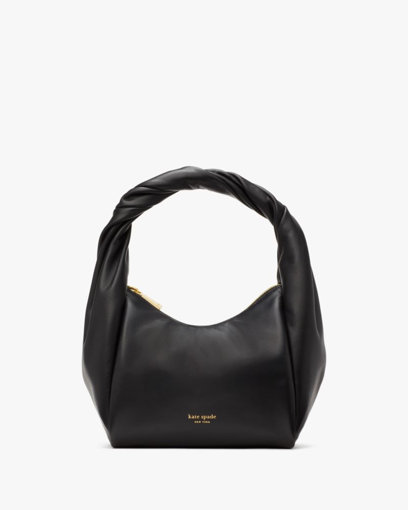 Kate Spade,Twirl Top-Handle Bag,Black