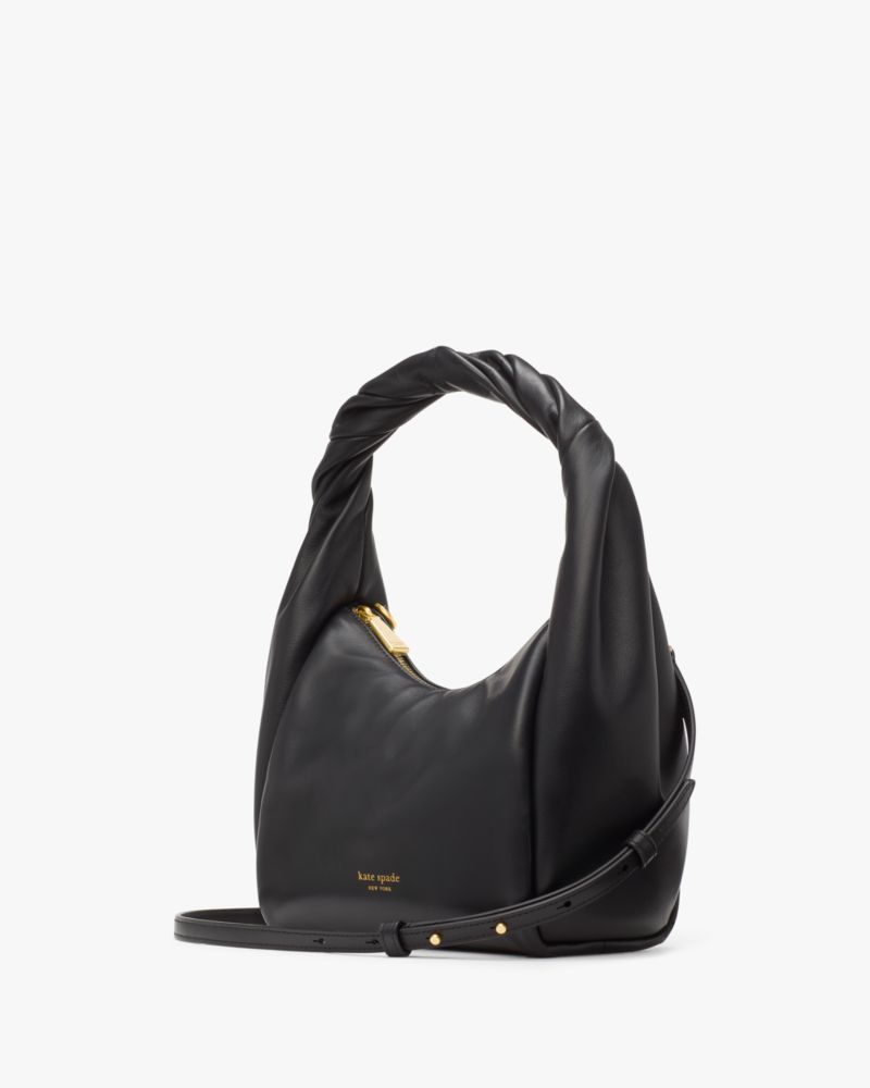 Kate Spade,Twirl Top-handle Bag,Leather,Shoulder Bag,Logo,Metal,Twist,Day Party,